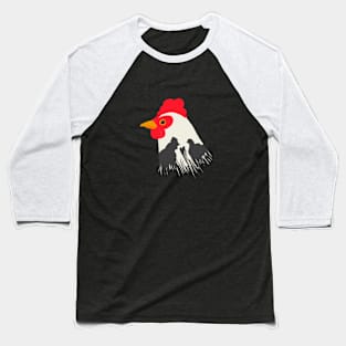 Rooster’s shadow of love Baseball T-Shirt